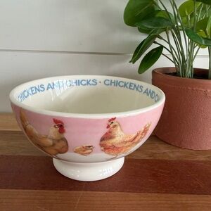 Emma Bridgewater Bowl Chickens & Chicks England RARE